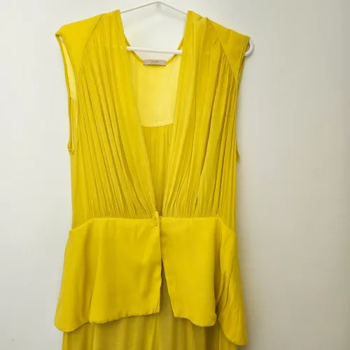 Conjunto Deep macacão amarelo Tam 42