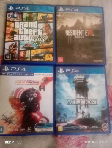 Vendo todos os jogos de ps4