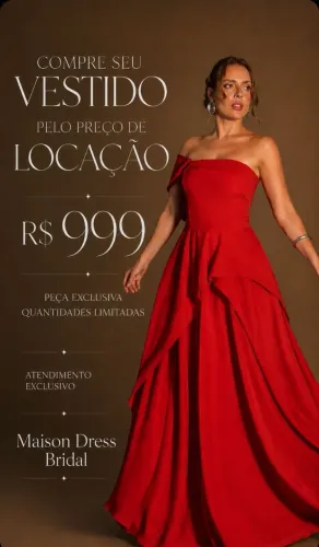 COMPRE SEU VESTIDO PELO PREÇO DE LOCAÇÃO 