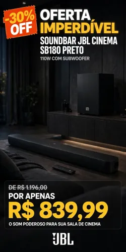 Sound bar JBL cinema SB180 PRETO .   
