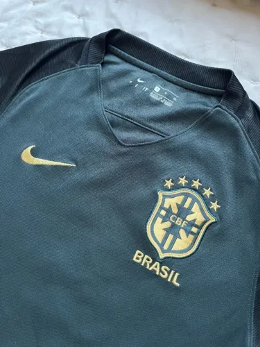Nike Terceiro Uniforme  Masculino Seleção Brasileira (2017) Original Verde Torcedor
