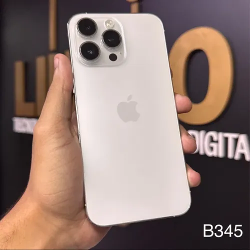 LOJA FÍSICA. IPHONE 14 PRO MAX 128GB BRANCO | TODO ORIGINAL IMPECÁVEL | LOJA EM SHOPPING