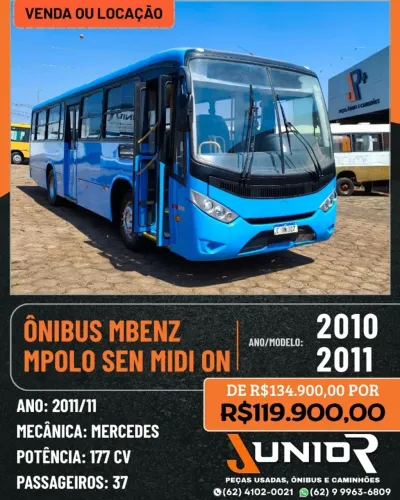 Ônibus Mercedes Marcopolo Sen Midi On 2010/11