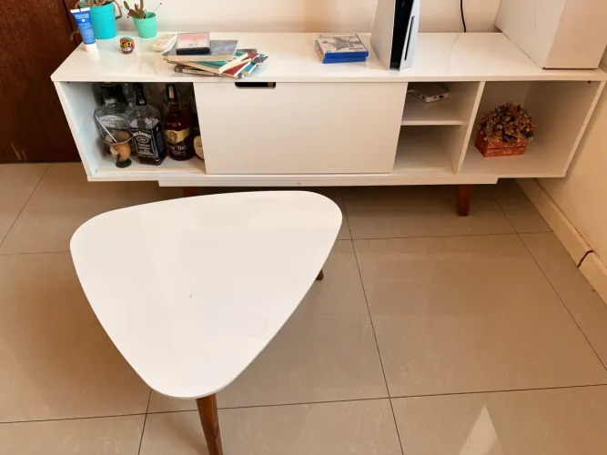 Rack para TV Madesa Metz 180 cm- Branco