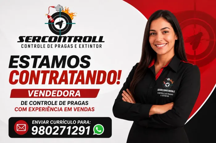 Vendedora de Controle de Pragas