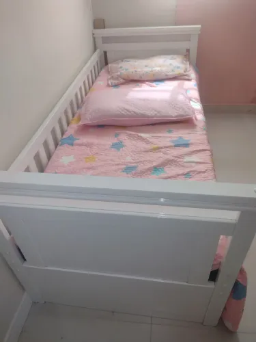 Cama Solteiro Branca