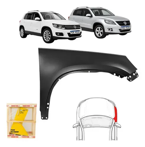 Paralama Volkswagen Tiguan 2009 10 11 12 13 14 15 16 2017 Ld