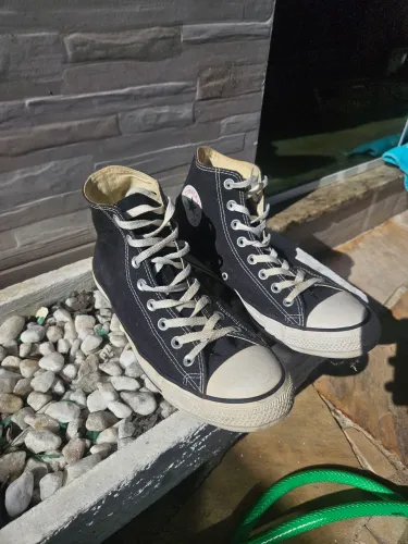 all star preto cano alto