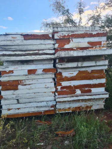 painéis térmicos para câmara fria 2.50x1.20. expessura 100m