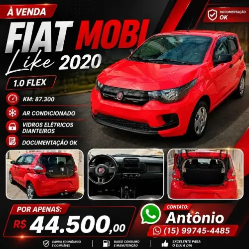Fiat Mobi Like 1.0 Fire Flex 5P. 2020