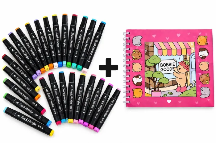 Kit Bobbie Goods + 24 Canetinhas Dupla