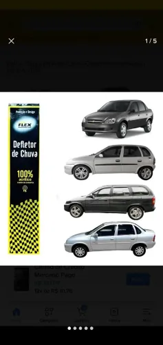 Vendo jogo de calhas para as portas do Corsa sedan 