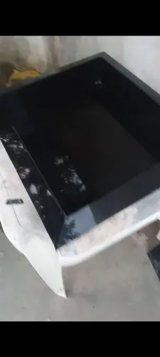 Ninxo bancada de pia e pia de banheiro tudo em pocelanato