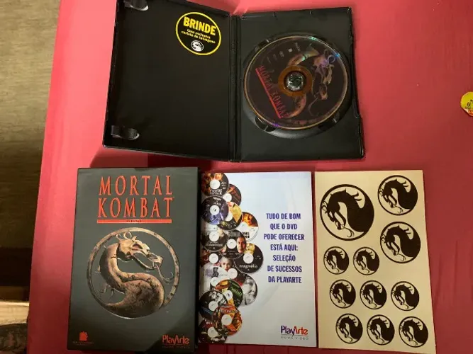 DVD Mortal Kombat o Filme Original com Luva, Perfeito