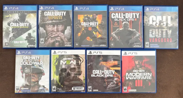 Call of Duty para PS4 e PS5 a partir de R$ 100,00 cada