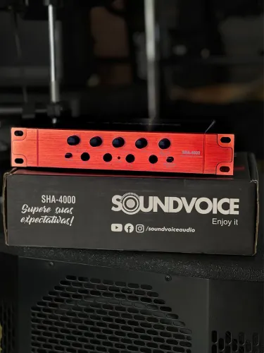 Amplificador Para Fone Soundvoice SHA-4000 4 Canais