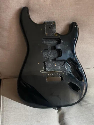 Corpo de Guitarra Squier by Fender Black Preto 2010 para projetos