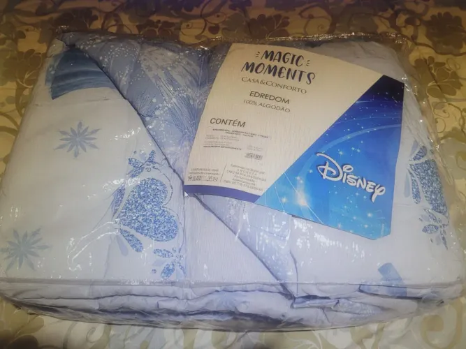 Edredom Dupla Face Solteiro Frozen 2 Peças - Casa e Conforto + Disney 