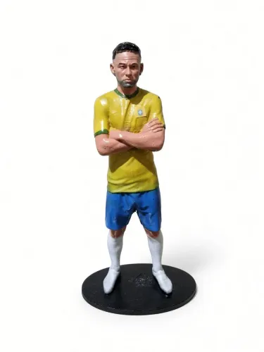 Estátua Neymar Seleção Brasil Resina - Nova