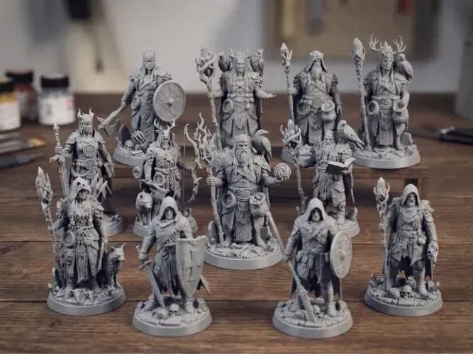 12 personagens RPG de Mesa / Miniaturas de D&D