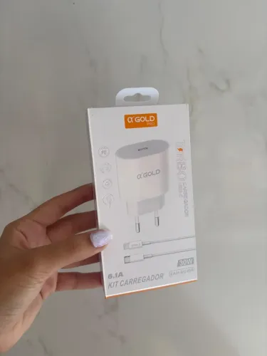 Carregador turbo para iPhone da Gold - Novo lacrado