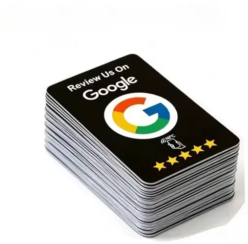 10 Pcs Google Review Tap NFC Card, Avalie-nos No Google Programável NFC Tap Card