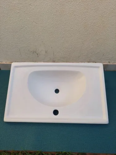 Pia de mármore sintético para lavabo