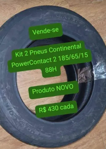 Kit 2 pneus Continental PowerContact 2 185/65 aro 15