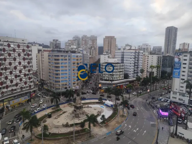 R$ 800.000,00 - Apartamento à venda no Gonzaga, Santos-SP, 2 quartos, 1 suíte, 1 sala, 2 b