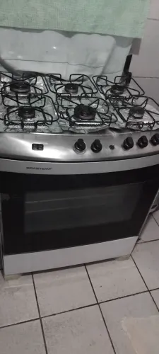 FOGÃO ELÉTRICO BRASTEMP 06 BOCAS FUNCIONA PERFEITAMENTE