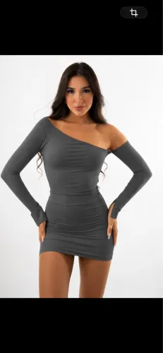 Vestido cinza da use leandra NOVO