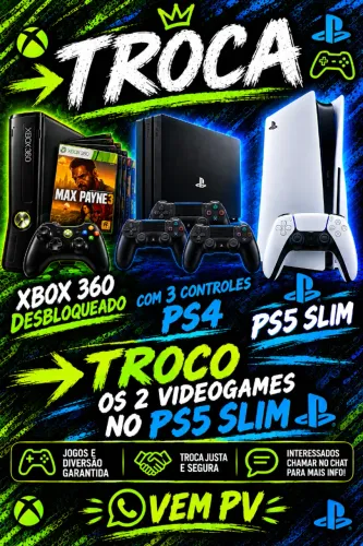 Troca de vídeo games
