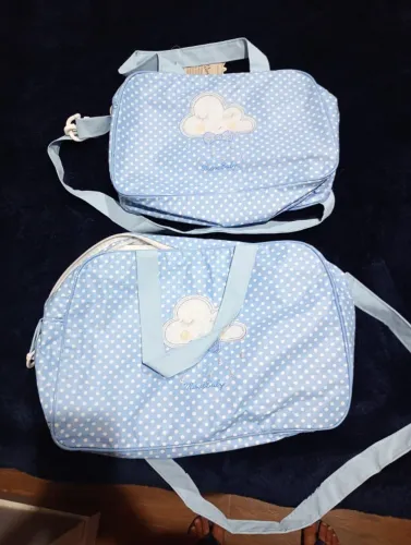 Bolsa Maternidade Mave Nova - Coleção Nuvem Azul Bebê