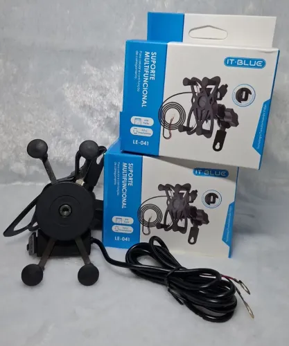 Suporte de celular para moto C / carregador USB