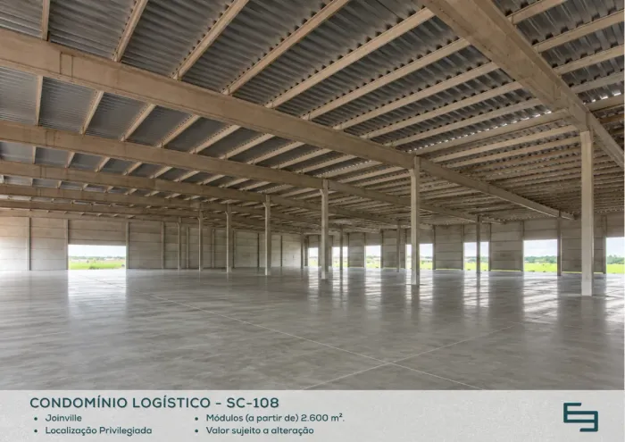 Galpão com cross docking para alugar na cidade de Joinville - SC,