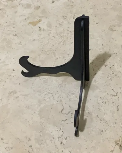 Kit 7 Suportes para Pratos e Azulejos (Preto 12,0cm x 8,0cm)