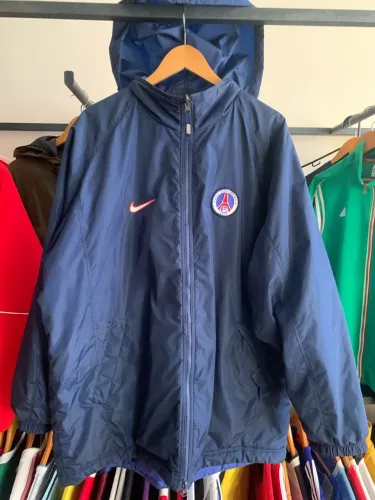 Jaqueta psg nike parka europeu dupla face 