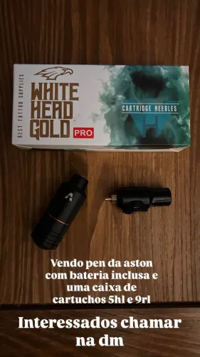 Máquina de tattoo com bateria 