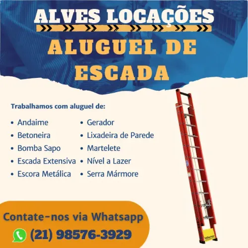 Escada de Fibra - Aluguel