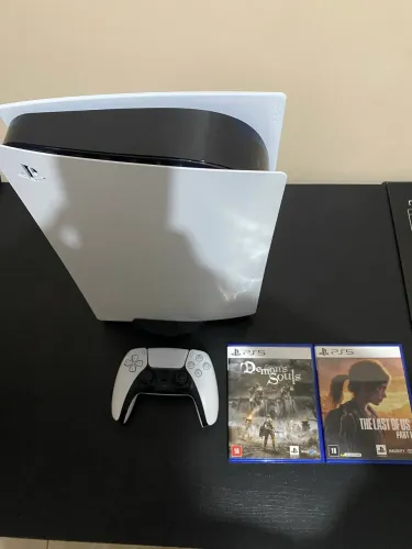 Ps5 Edição com leitor de Disco + 2 Jogos