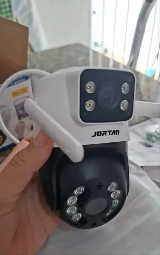 Câmeras de Segurança Jortan Full HD Dupla Lente Wi-Fi com Visão Noturna Colorida