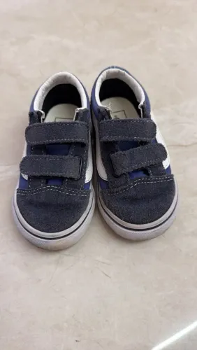 TÊNIS OLD SKOOL V INFANTIL NAVY TRUE WHITE VANS