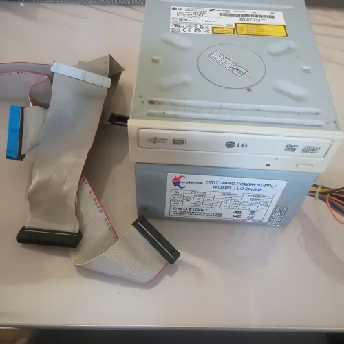Acessórios de Pc fonte gravador de Dvd e cabo