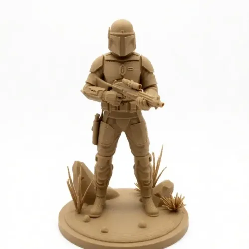 Estatueta Miniatura Boba Fett Premium 13cm - Colecionável Geek