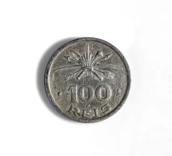 Moeda de 100 Réis Brasileiros - SOB. 400 anos da Coloniz. do Brasil. Ano 1932