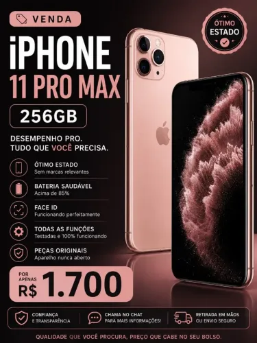 IPHONE 11 PRO MAX - PERFEITO ESTADO