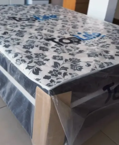 Cama box de casal semi ortopédica