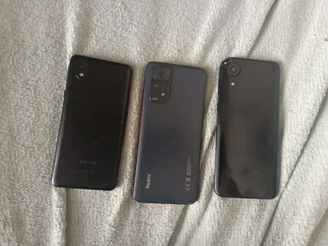 Lote 3 Celulares p/ Sucata / Conserto (Redmi Note 11 + A01 Core + A03 Core) Aceito ofertas