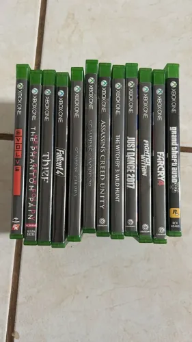 jogos em mídia física xbox one