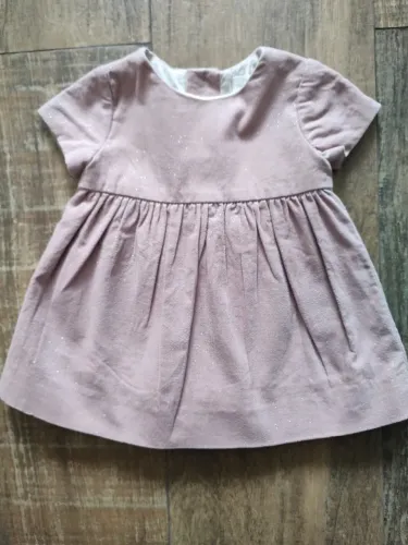 Vestido ZARA Baby Girl 3-6 Meses (68cm) Rosa (USADO)
